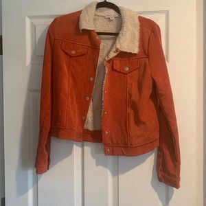Sherpa Lined Corduroy Jacket - Size Small
